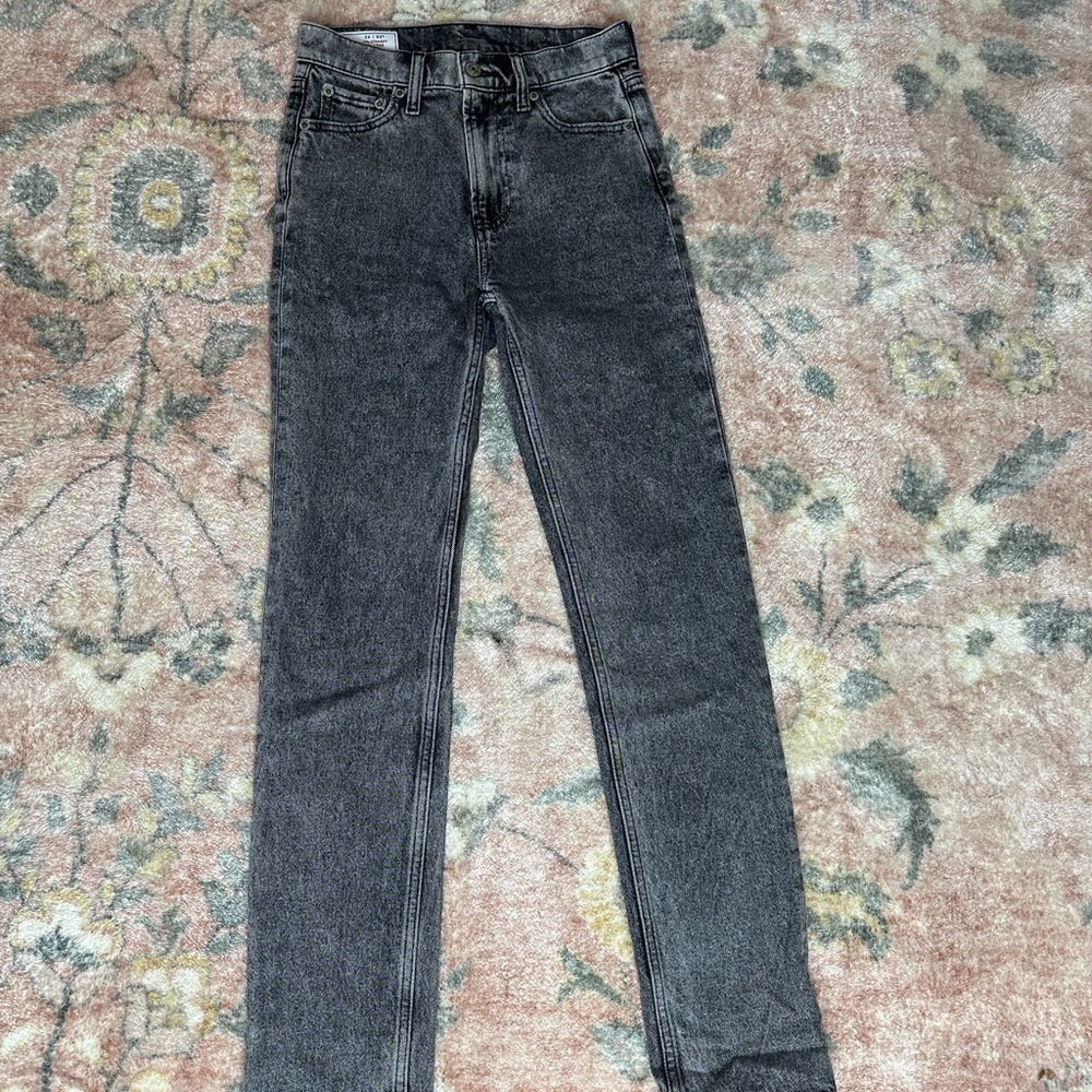 GAP Grey '90s Straight High Rise Jeans